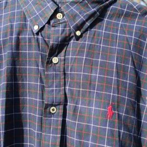 Long sleeve button up Ralph Lauren shirt.